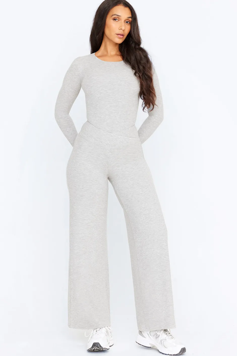 TALA Loungewear|Bodysuits*365 Sculpting Lounge Long Sleeve Bodysuit - Marl