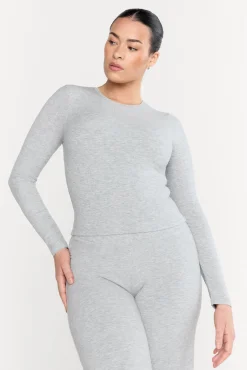 TALA Loungewear*365 Sculpting Lounge Long Sleeve Top - Marl