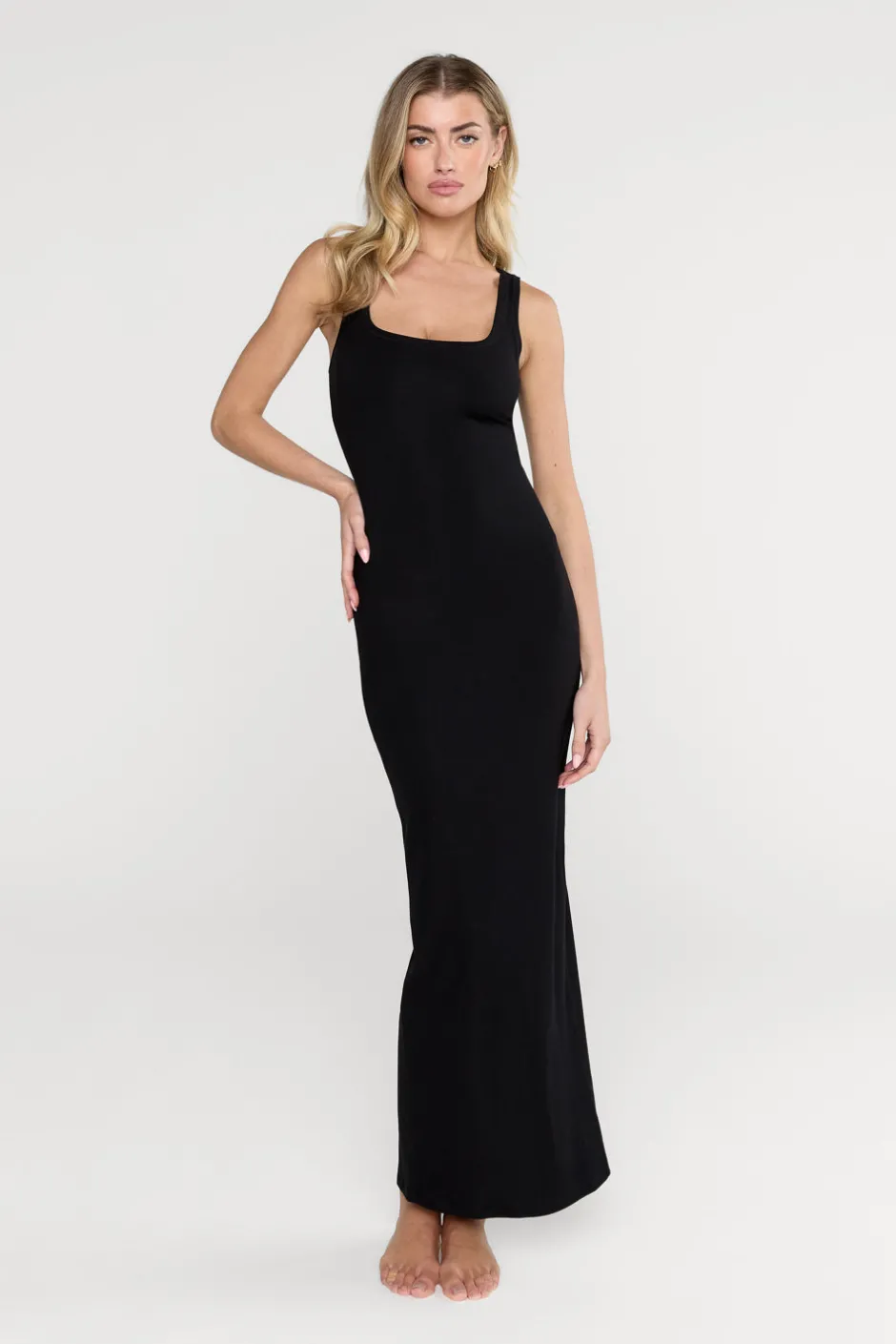 TALA Loungewear|Dresses*365 Sculpting Lounge Square Neck Maxi Dress - Shadow