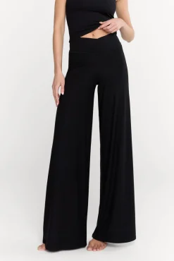 TALA Loungewear|Trousers*365 Sculpting Lounge Wrap Waist Wide Leg Trousers - Shadow