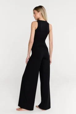TALA Loungewear|Trousers*365 Sculpting Lounge Wrap Waist Wide Leg Trousers - Shadow