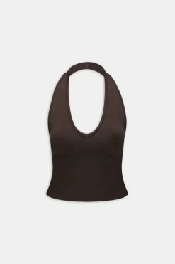 TALA Tops|Strength / Lifting*Sculpt Seamless Halter Tank - Americano