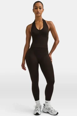 TALA Tops|Strength / Lifting*Sculpt Seamless Halter Tank - Americano