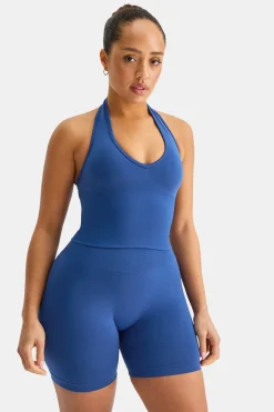 TALA Strength / Lifting|Tops / Vests*Sculpt Seamless Halter Tank - Cobalt