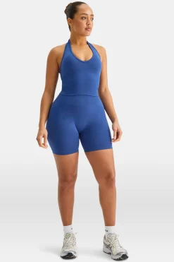 TALA Strength / Lifting|Tops / Vests*Sculpt Seamless Halter Tank - Cobalt