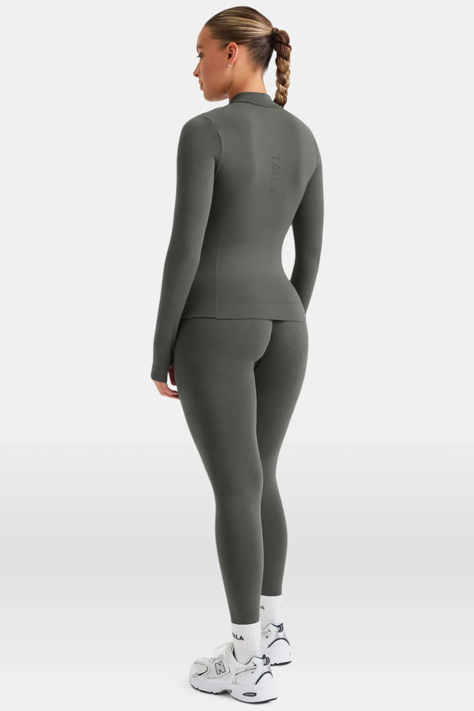 TALA Strength / Lifting|Jackets*Sculpt Seamless Longline Jacket - Dark Olive