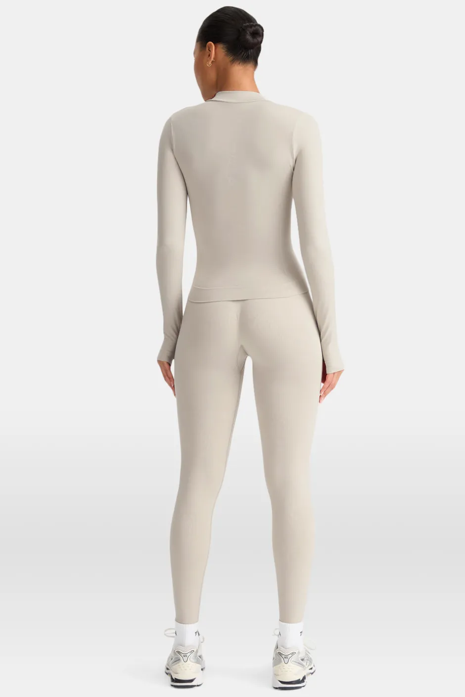 TALA Strength / Lifting|Jackets*Sculpt Seamless Longline Jacket - Chai Marl