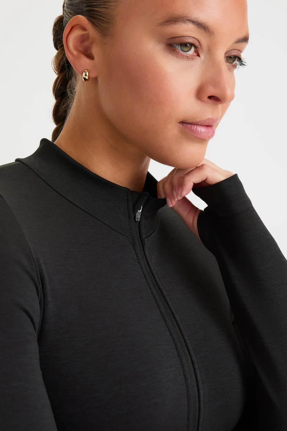 TALA Strength / Lifting|Jackets*Sculpt Seamless Longline Jacket - Marl
