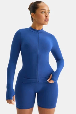 TALA Strength / Lifting|Jackets*Sculpt Seamless Longline Jacket - Cobalt