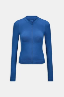 TALA Strength / Lifting|Jackets*Sculpt Seamless Longline Jacket - Cobalt