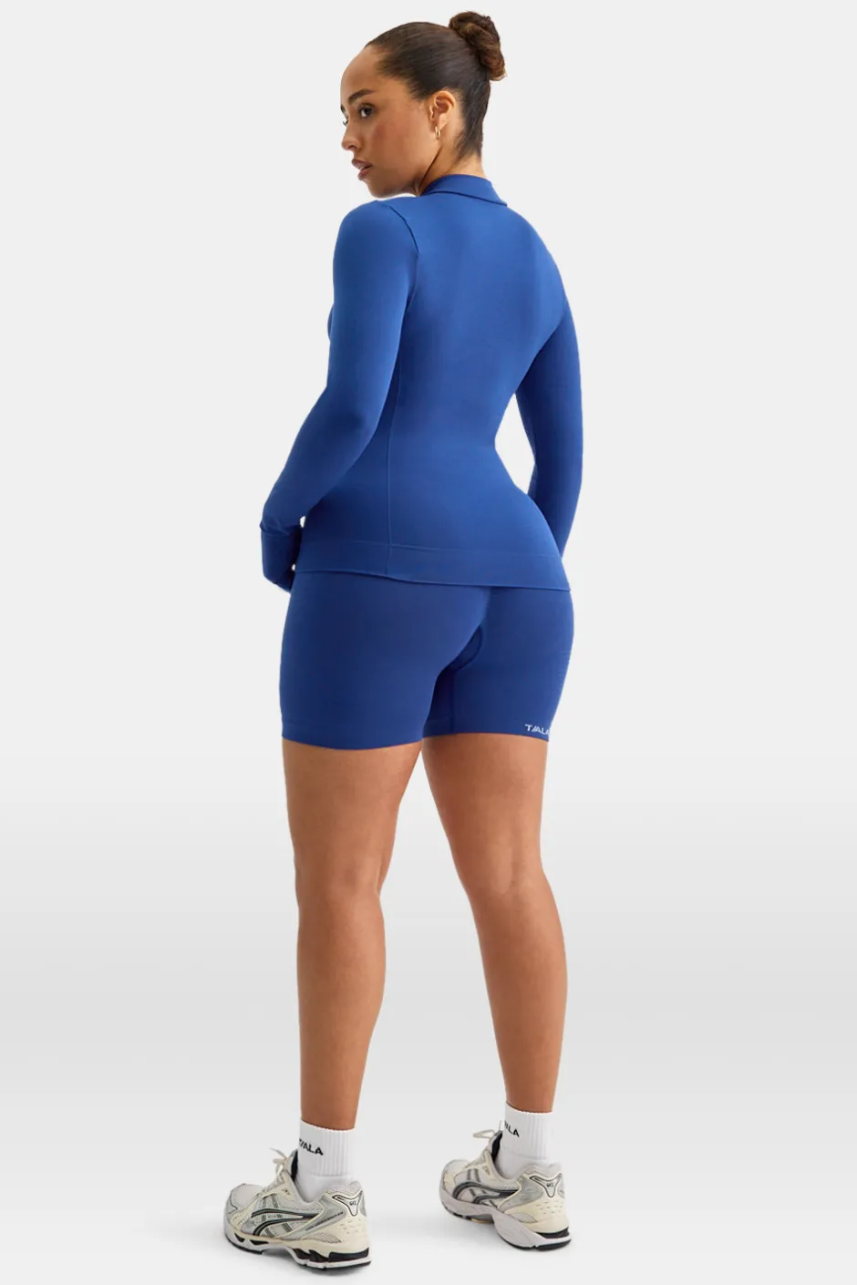 TALA Strength / Lifting|Jackets*Sculpt Seamless Longline Jacket - Cobalt