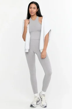 TALA Strength / Lifting|Leggings*Sculpt Seamless Ribbed High Waisted Legging - Light Marl
