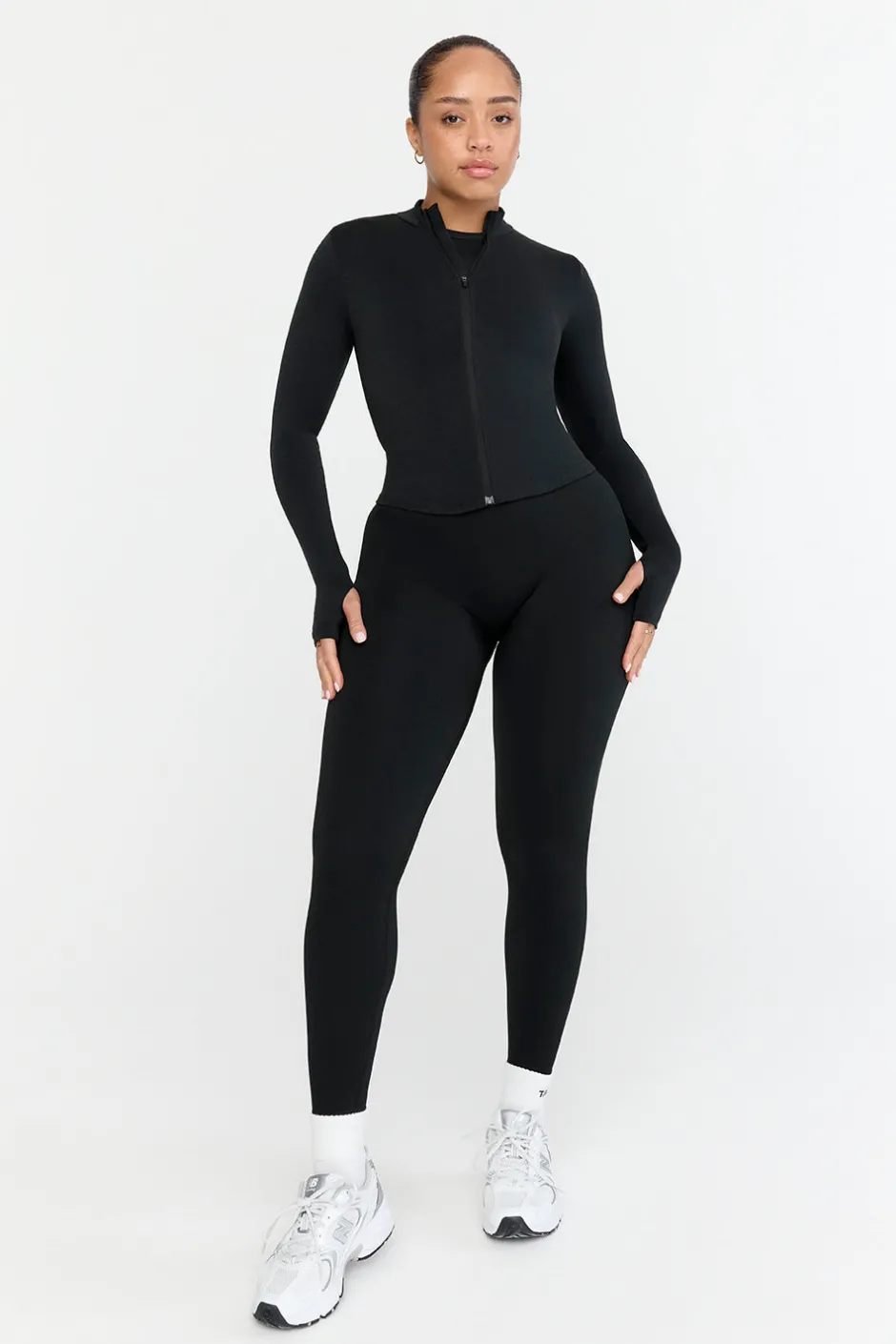 TALA Strength / Lifting|Jackets*Sculpt Seamless Ribbed Zip Through Jacket- Marl