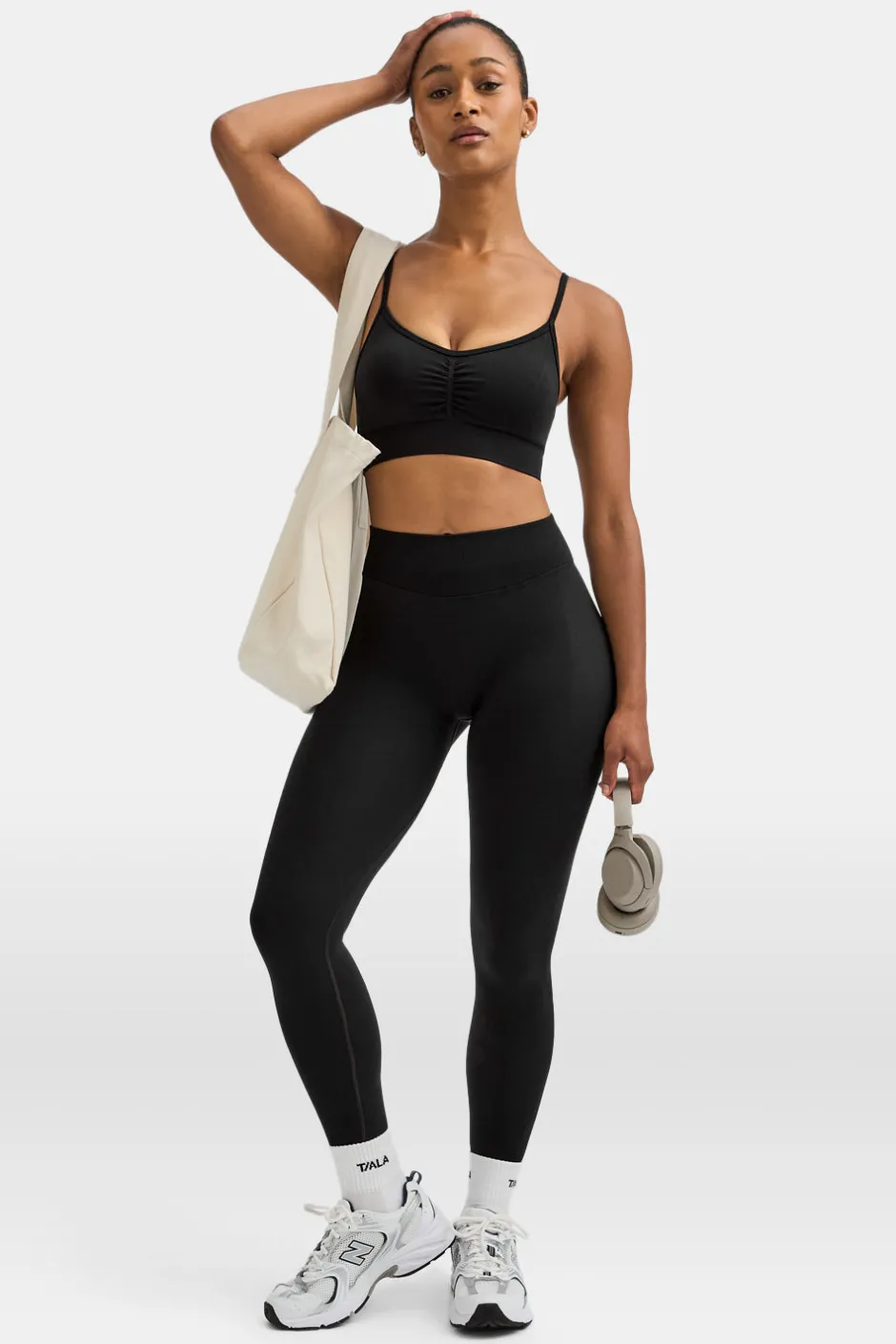 TALA Strength / Lifting|Sports Bras*Sculpt Seamless Ruched Sports Bra - Marl