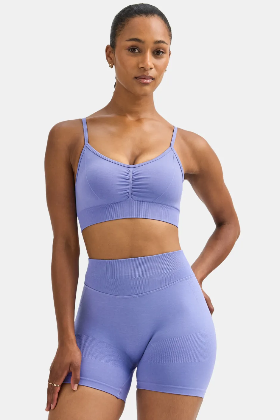 TALA Strength / Lifting|Sports Bras*Sculpt Seamless Ruched Sports Bra - Aster