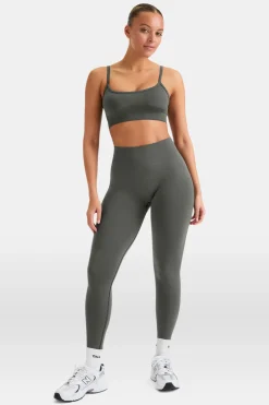 TALA Strength / Lifting|Leggings*Sculpt Seamless Scrunch Legging - Dark Olive Marl