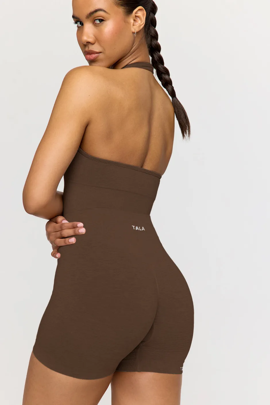 TALA Shorts|Strength / Lifting*Sculpt Seamless Scrunch Shorts - Coffee Marl