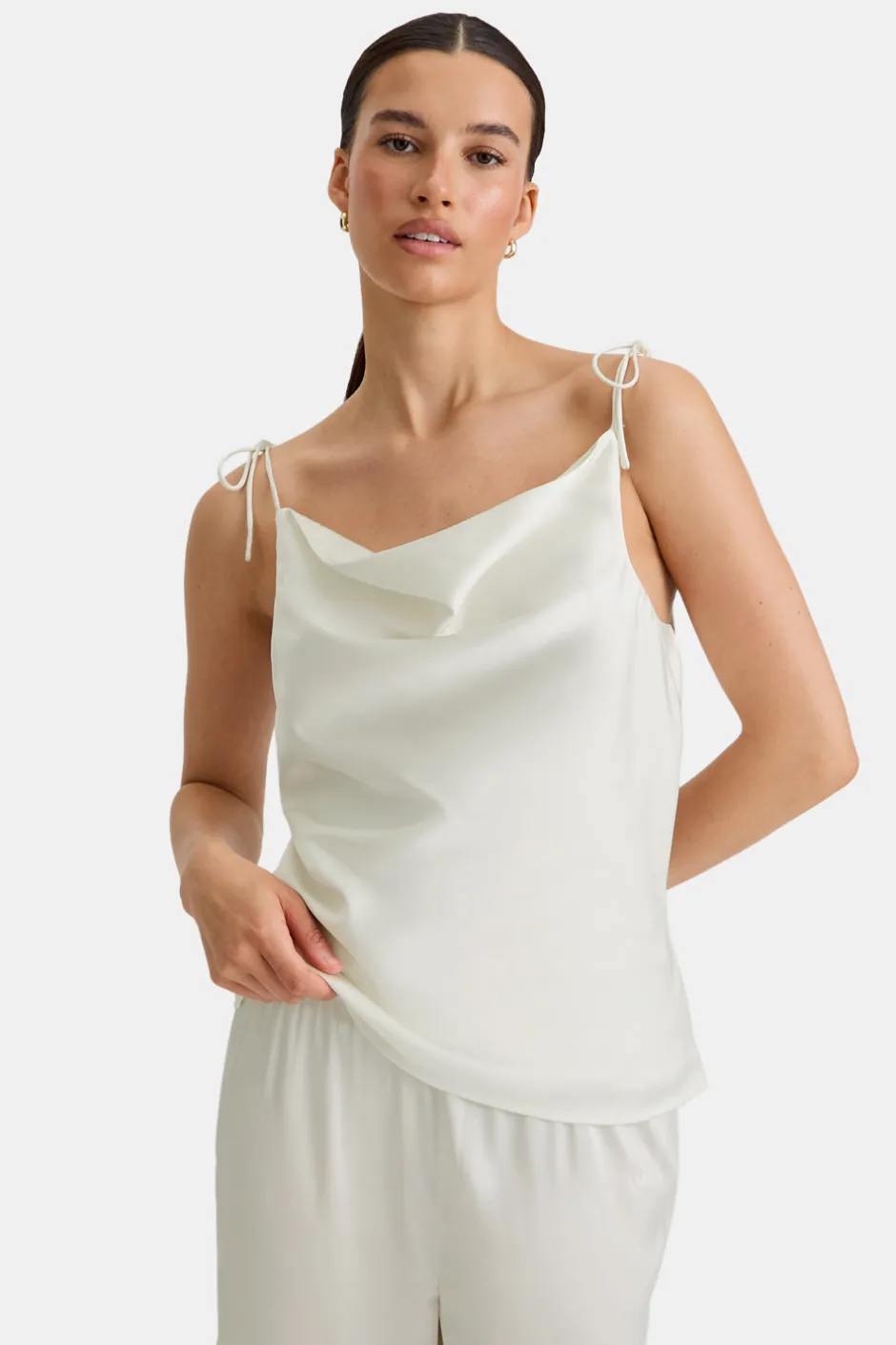 TALA The Bridal Edit|Tops*Silky Cowl Neck Top -