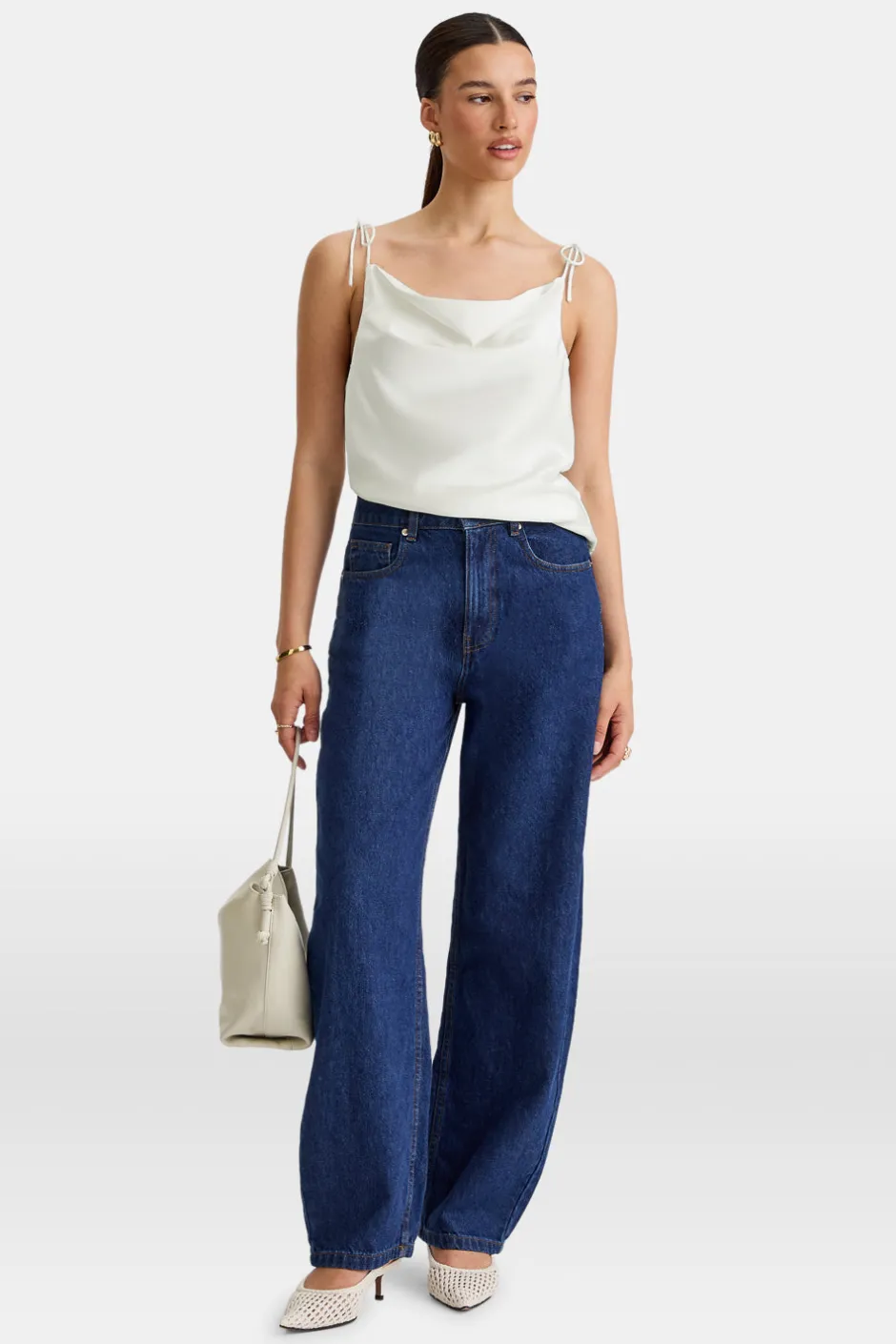 TALA The Bridal Edit|Tops*Silky Cowl Neck Top -