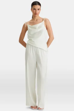 TALA The Bridal Edit|Trousers*Silky Wide Leg Trouser - Diamond