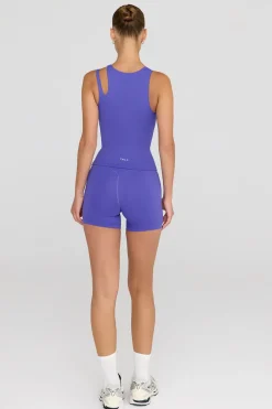 TALA Running|Cardio*SkinLuxe Built-In Support Cut Out Shoulder Vest - Grape