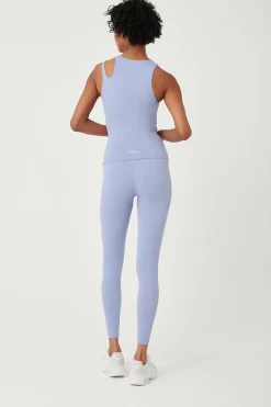 TALA Tops|Running*SkinLuxe Built-In Support Cut Out Shoulder Vest - Cornflower