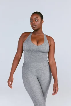 TALA Tops|Running*SkinLuxe Built-In Support Strappy Back Cami Top - Dark Marl