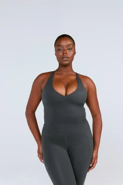 TALA Tops|Cardio*SkinLuxe Built-In Support Strappy Back Cami Top - Deep Teal