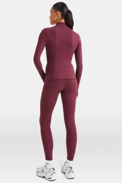TALA Cardio|Strength / Lifting*SkinLuxe Full Length Running Top - Burgundy
