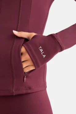 TALA Cardio|Strength / Lifting*SkinLuxe Full Length Running Top - Burgundy