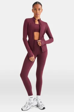 TALA Cardio|Strength / Lifting*SkinLuxe Full Length Running Top - Burgundy