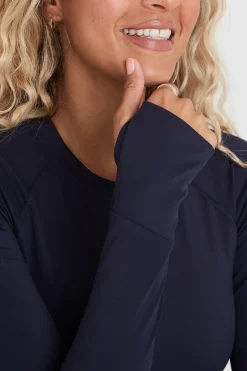 TALA Cardio|Strength / Lifting*SkinLuxe Long Sleeve Crop Keyhole Top -