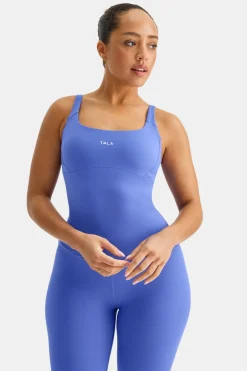 TALA Running|Cardio*SkinLuxe Scoop Neck Full Length Vest - Iris