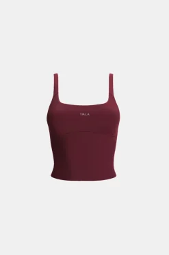TALA Running|Cardio*SkinLuxe Scoop Neck Vest - Burgundy