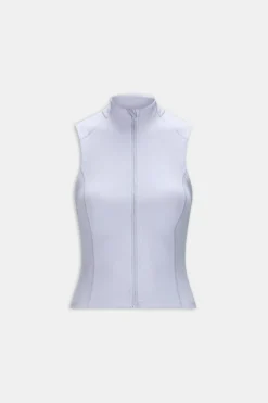 TALA Running|Cardio*SkinLuxe Sleeveless Zip Through Running Top - Lilac