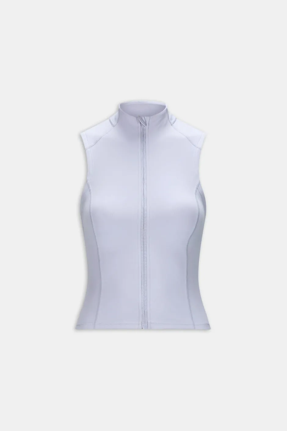 TALA Running|Cardio*SkinLuxe Sleeveless Zip Through Running Top - Lilac