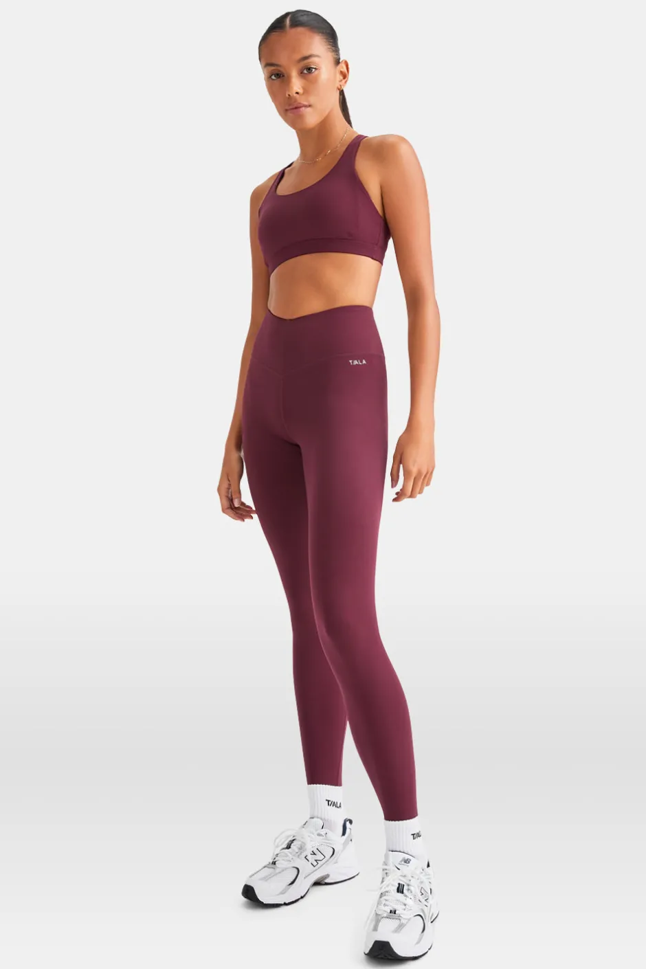 TALA Cardio|Strength / Lifting*SkinLuxe V-Waist Legging - Burgundy