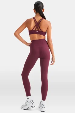 TALA Cardio|Strength / Lifting*SkinLuxe V-Waist Legging - Burgundy