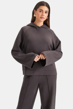 TALA Loungewear|Hoodies / Sweats*SoftSmart Flared Sleeve Hoodie - Cocoa