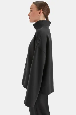TALA Loungewear|Hoodies / Sweats*SoftSmart Funnel Neck Sweatshirt -
