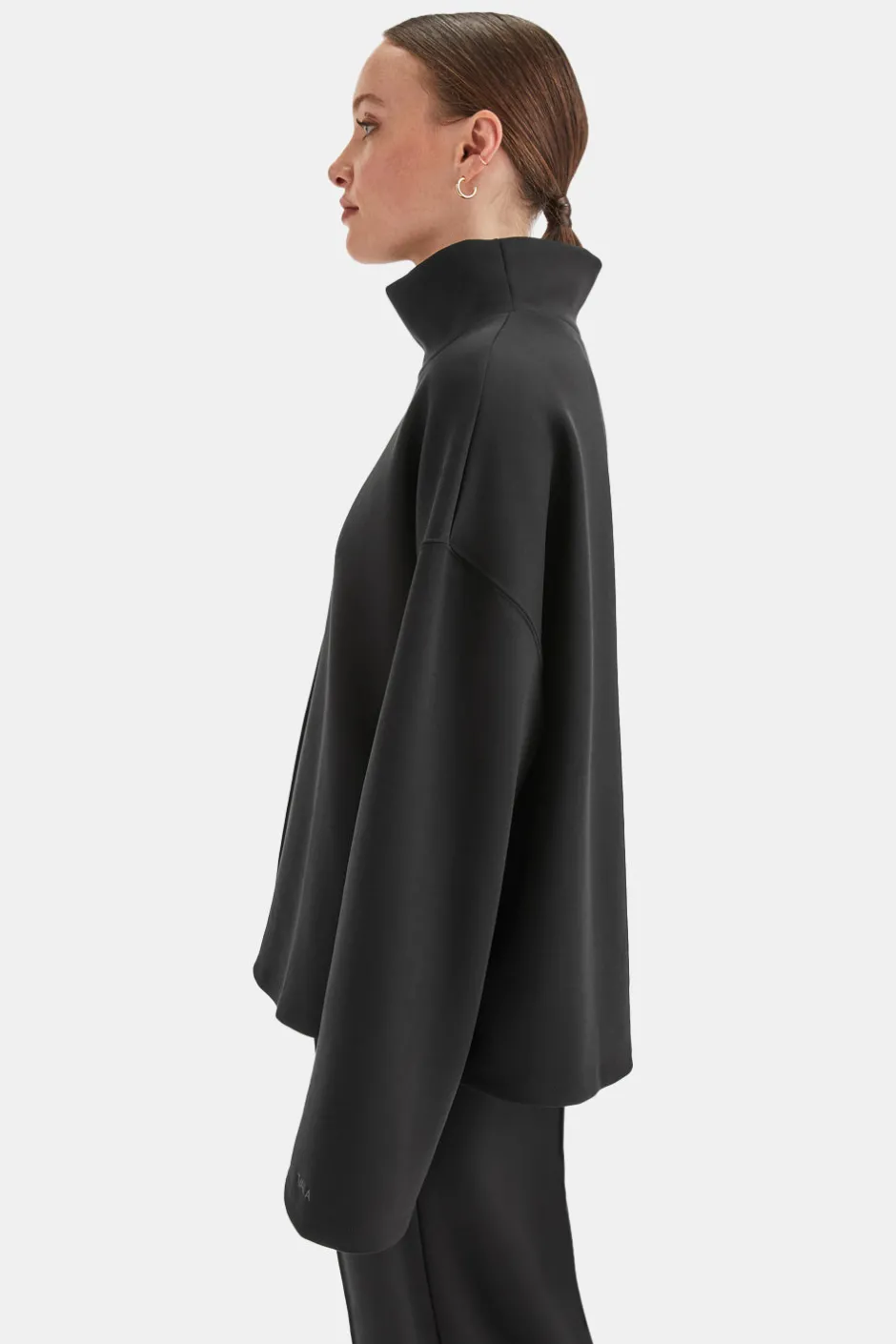 TALA Loungewear|Hoodies / Sweats*SoftSmart Funnel Neck Sweatshirt -