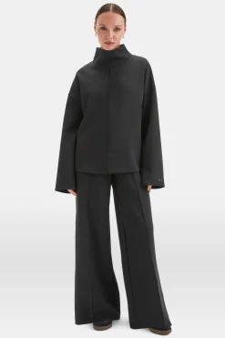 TALA Loungewear|Hoodies / Sweats*SoftSmart Funnel Neck Sweatshirt -
