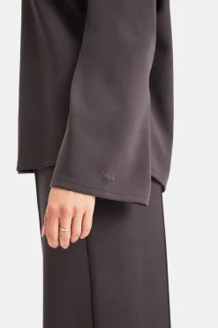 TALA Loungewear|Hoodies / Sweats*SoftSmart Funnel Neck Sweatshirt - Cocoa
