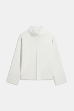 TALA Loungewear|The Bridal Edit*SoftSmart Funnel Neck Sweatshirt - Ecru