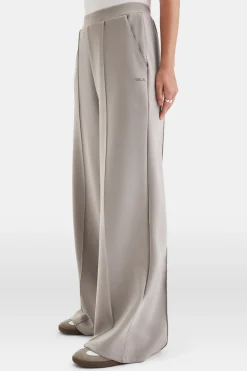 TALA Loungewear|Joggers*SoftSmart Wide Leg Jogger - Pebble