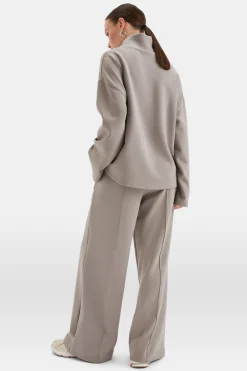 TALA Loungewear|Joggers*SoftSmart Wide Leg Jogger - Pebble
