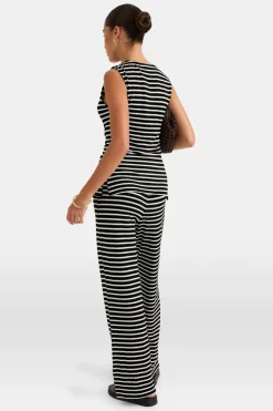 TALA Knitwear|Trousers*Stripe Knit Trouser -