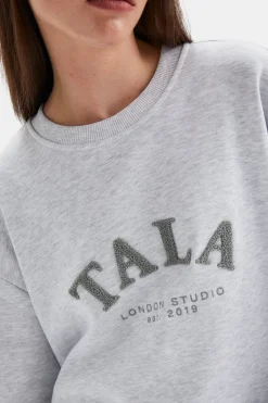 TALA Hoodies / Sweats*Studio Oversized Longline Sweatshirt- Marl