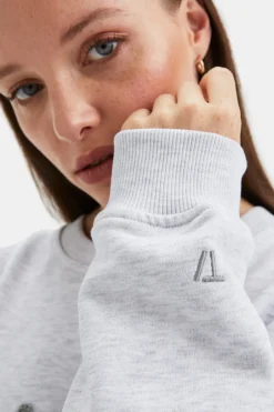 TALA Hoodies / Sweats*Studio Oversized Longline Sweatshirt- Marl