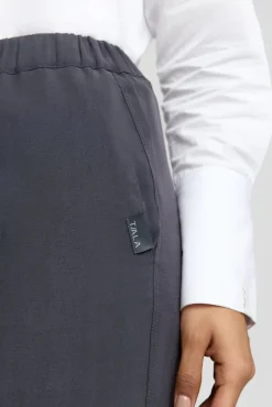 TALA Trousers*The Essential Soft Tailoring Wide Leg Trouser - Graphite